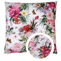 PODUSZKA WODOODPORNA DWUSTRONNA OGRODOWA NA KRZESŁO 40X40 - letnie kwiaty