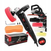 Polerka samochodowa SZLIFIERKA do lakieru 4 PADY polerskie filc 2400 W