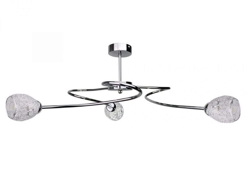 Lampa sufitowa 3xE27 FLOWER SILVER zdjęcie 1