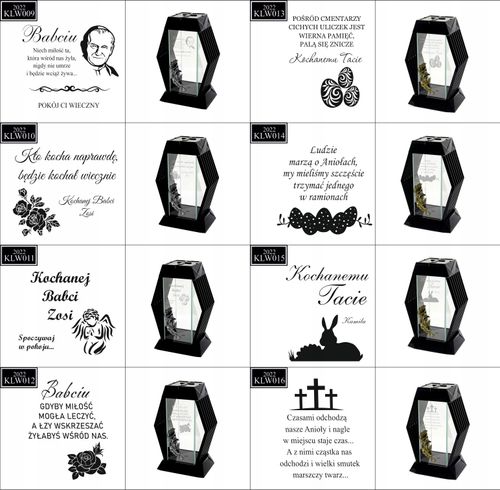 NOWOCZESNY ZNICZ z grawerem personalizowany twój napis kochanym dziadkom na Arena.pl