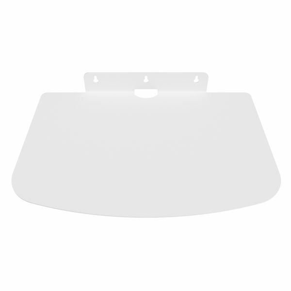 Solidny metalowy hak wieszak półka ścienna na kask motocyklowy rower biały zdjęcie 5