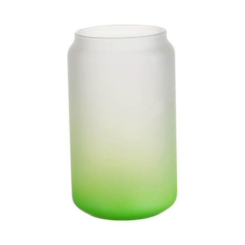 Szklanka 400 ml szroniona do sublimacji - zielony gradient zdjęcie 1