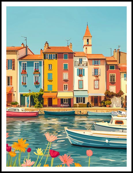 Plakat 75x100cm Wielobarwne Nadbrzeże zdjęcie 3