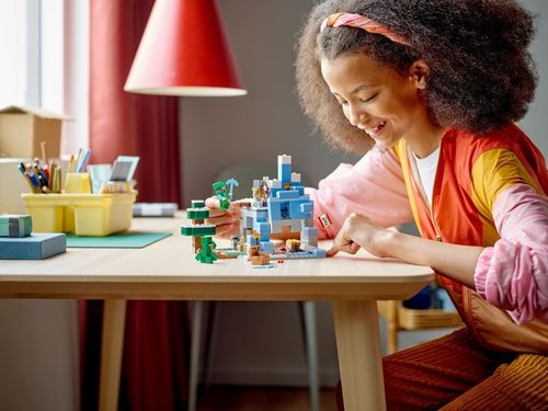LEGO MINECRAFT 21243 KLOCKI LODOWA JASKINIA DOMEK OŚNIEŻONE SZCZYTY na Arena.pl