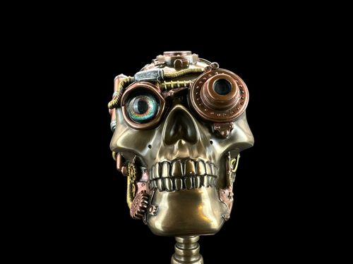 Czaszka na podstawce Steampunk VERONESE WU76570V4 na Arena.pl