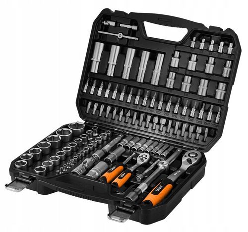 NEO Zestaw Kluczy Nasadowych 110 Elementów 1/2", 1/4" Walizka na Arena.pl