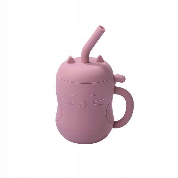 LID4 Kubeczek ze słomką Róż zdjęcie 1