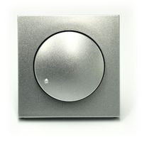 Efapel Aquarella pokrętło z elementem centralnym do ściemniacza aluminum 90721 tal