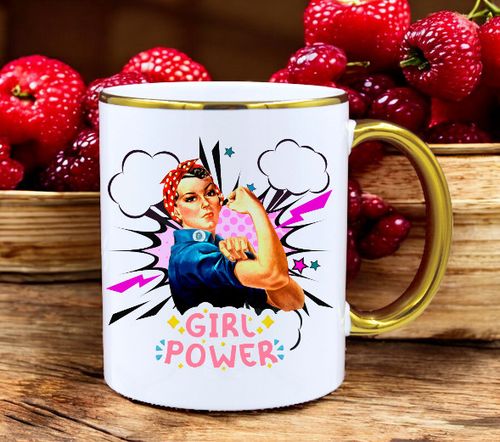 KUBEK Z NADRUKIEM PREZENT DLA KOLEŻANKI DZIEWCZYNY ŻONY MAMY DZIEŃ KOBIET na Arena.pl