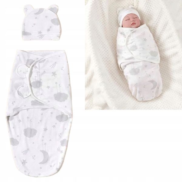 Otulacz dla niemowląt kokon becik śpiworek +CZAPKA zdjęcie 1