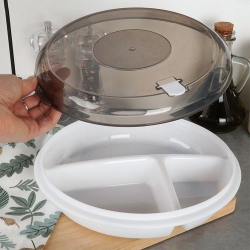 Pojemnik do Mikrofalówki Mikrofali Talerz Dzielony do Podgrzewania Żywności na Arena.pl