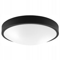 PLAFON LAMPA SUFITOWA LAMKUR JONAS 44385 CZARNY / BIAŁY