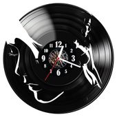 Zegar ścienny z płyty winylowej Kobieta 432.14