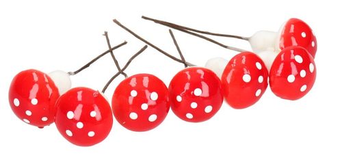 GRZYBKI DEKORACYJNE MUCHOMORKI 24SZT STROIK na Arena.pl