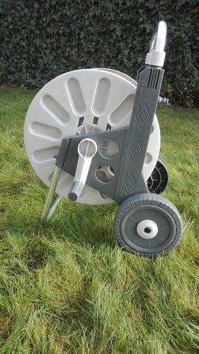 WÓZEK ALU ZWIJACZ BĘBEN NA WĄŻ OGRODOWY 60 METRÓW PISTOLET ZRASZACZ BEST na Arena.pl