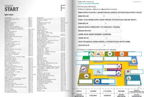 Pewny start. Poziom F. Wiosna, lato. Karty pracy na Arena.pl