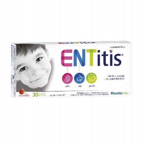 ENTitis do ssania truskawkowy x 30pastyl. zdjęcie 1