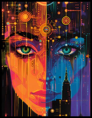 Plakat 50x65cm Cyfrowa Psyche na Arena.pl