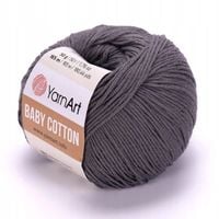 Włóczka YarnArt Baby Cotton 454 / ciemny szary