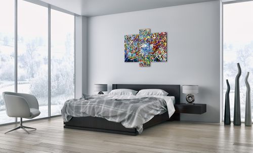 Obraz Na Płótnie - Kompozycja Barw - 95X80 Cm - Cb95X80-4045 na Arena.pl