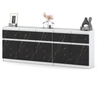 Komoda Z 5 Szufladami Do Salonu Sypialni Pojemna Szafka Biała San Sebastian