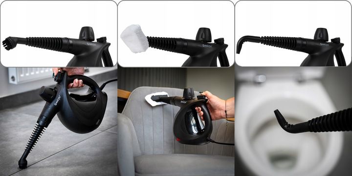 MYJKA PAROWA CZYŚCIK CIŚNIENIOWY PAROWNICA STEAMER MAŁA PORĘCZNA 1050W zdjęcie 12