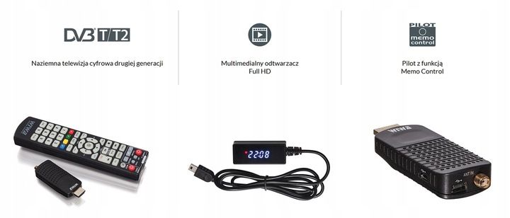 Dekoder Tuner TV Wiwaj DVB-T2 HEVEC MINI LED zdjęcie 2