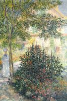 Plakat 40x60cm Camille Monet in the Garden, Monet Vintage