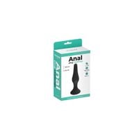 korek analny silikonowy fantasy mały czarny 10,5 cm