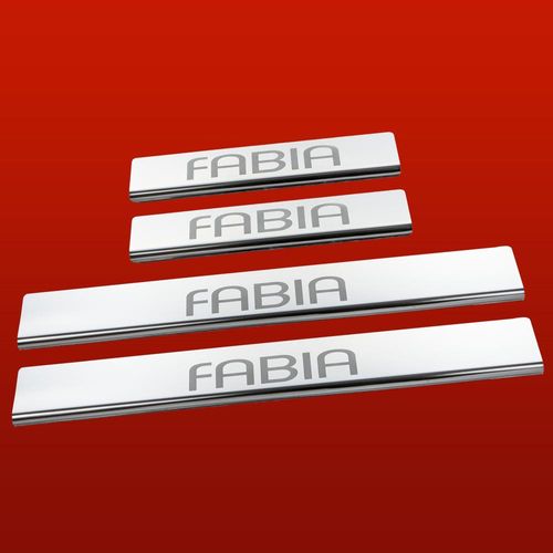 Listwa progowa SKODA FABIA MK2 Stal nierdzewna 304 połysk 4szt na Arena.pl