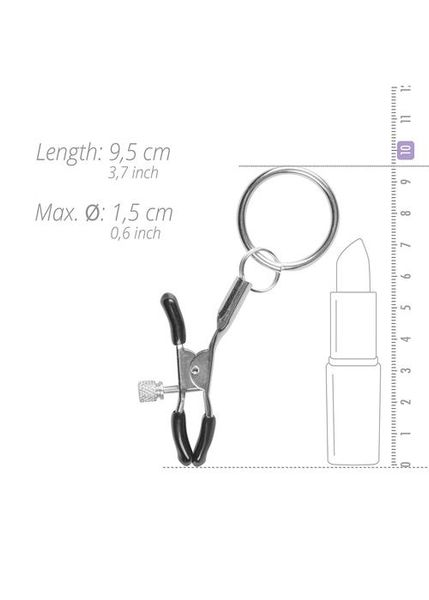Stymulator-Metal Nipple Clamps With Ring zdjęcie 5