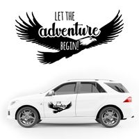 NAKLEJKA NA SAMOCHÓD orzeł KAMPER przyczepę kempingową camper auto 50 cm