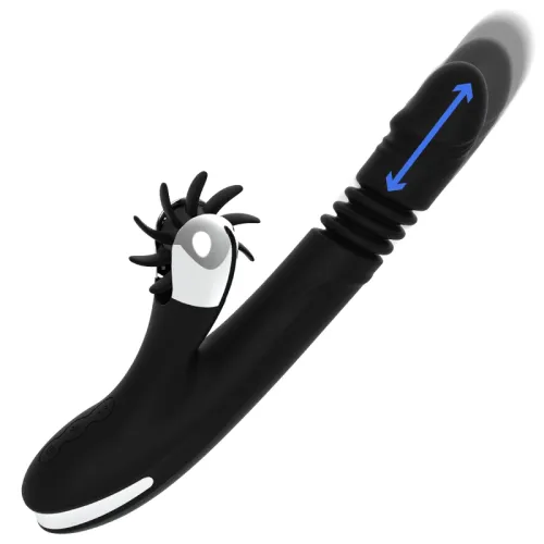 black & silver reed up & down - silikonowy model z ruchem na Arena.pl