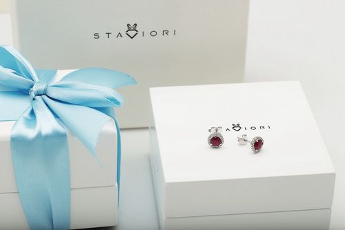 Złote kolczyki KBD3832 - Diament na Arena.pl