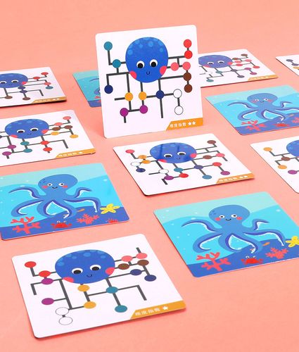 gra logiczna labirynt drewniany ośmiornica pod wodą jhtoy-647 na Arena.pl