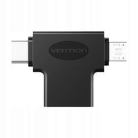 2 x Adapter OTG Vention CDIB0 USB DO USB-C i micro USB Dla Smartfona