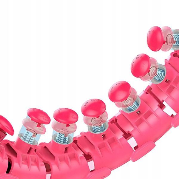 HULA HOP ODCHUDZAJĄCE Z WYPUSTKAMI MASAŻEREM 50 cm RÓŻOWE zdjęcie 5