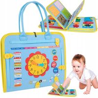 Tablica Manipulacyjna Sensoryczna dla Dzieci Miękka Edukacyjna Montessori