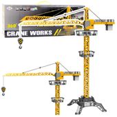 Dźwig Żuraw Zdalnie Sterowany RC Światła LED Obrót 360° 1:36 120 cm