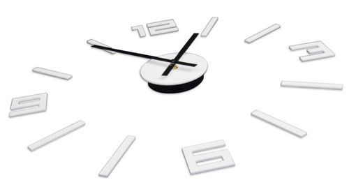 Zegar Arabic biały 50 cm na Arena.pl