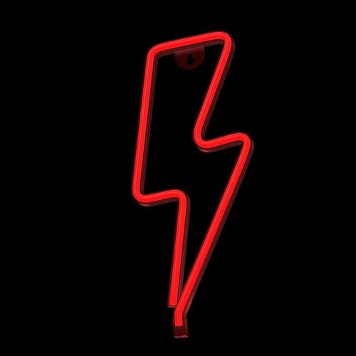 Neon LED PIORUN czerwony Bat + USB FLNE06 Forever Light na Arena.pl