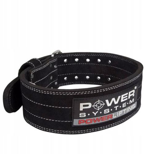 POWER SYSTEM PAS POWERLIFTING SKÓRZANY MOCNY TRÓJBÓJ M + nowmax WPC 80 30 g na Arena.pl