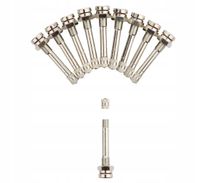 Zawór wentyl do felg ciężarowych TR 543 chromowany metalowy 10 sztuk