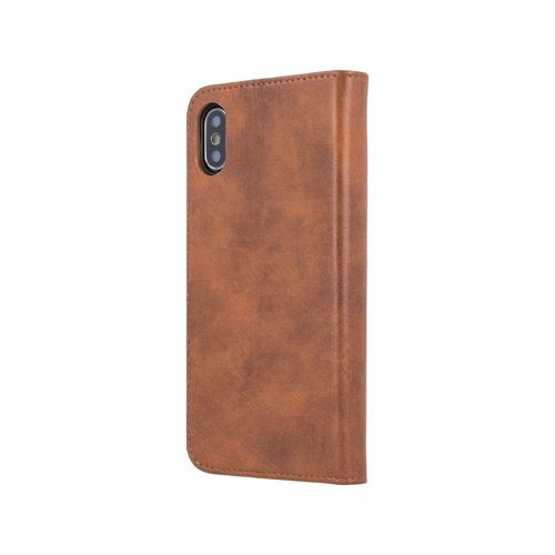 Forever Classic Leather Book Case do iPhone XS Max brązowy na Arena.pl