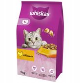 WHISKAS ADULT Z KURCZAKIEM SUCHA KARMA KOTA 7kg