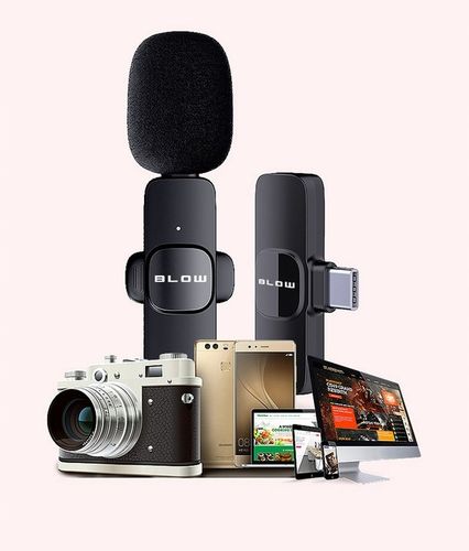 2x MIKROFON ODBIORNIK BEZPRZEWODOWY KRAWATOWY ADAPTER USB-C DO LIGHTNING na Arena.pl