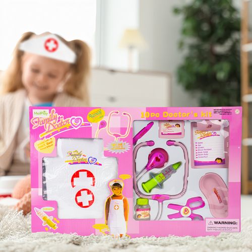 Zestaw Lekarski Doktor z Fartuchem Stetoskop Akcesoria Lekarskie dla Dzieci na Arena.pl