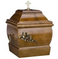 Urna z litego drewna Urna na prochy pogrzebowe dla dorosłych