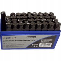 Numeratory wybijaki znaczniki litery cyfry stemple 10 mm zestaw 36 el.