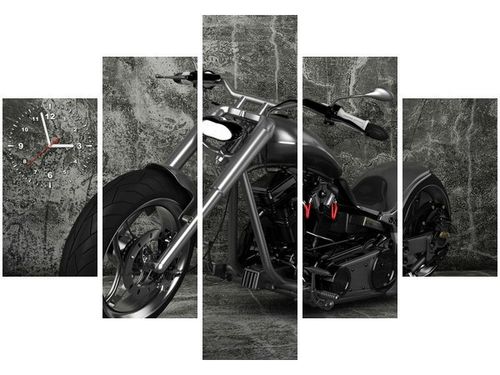 105CM 150CM ZEGAR 5 ELEM MOTOCYKL DRUK OBRAZ na Arena.pl